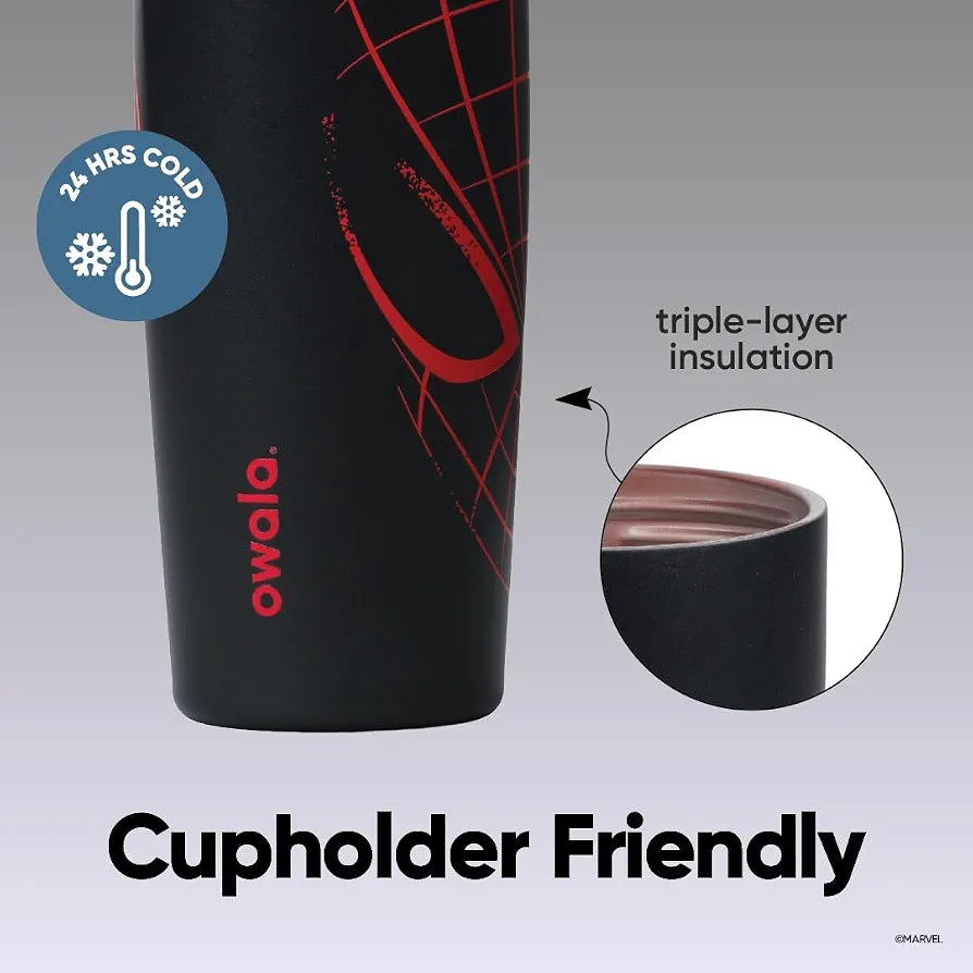 Owala Spider-Man FreeSip Sway Stainless Steel Water Bottle 30 oz