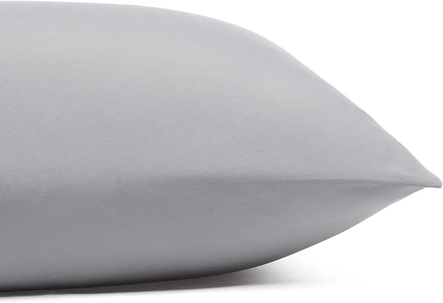 Amazon Basics Lightweight Super Soft Comfortable Breathable Wrinkle Resistant Brushed Microfiber 4-Piece Bed Sheet Set with 14-Inch Deep Pockets, Queen, Dark Gray, Solid
