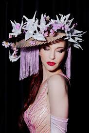 Bohemian Dream Pink Floral Crown Headdress - Adjustable Ribbon Festival & Bridal Hair Accessory