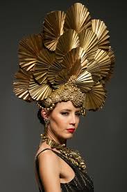 Metallic Gold Paper Fan Party Decorations - Stunning Event Backdrop & Wall Decor Set